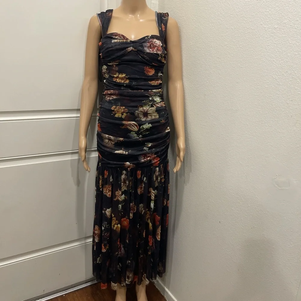 Vici Black Floral Maxi Dress - Picture 2 of 7